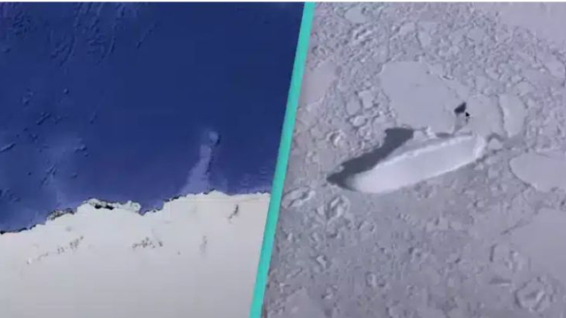 Откриха мистериозен „125 метров леден кораб“ чрез Google Earth СНИМКИ