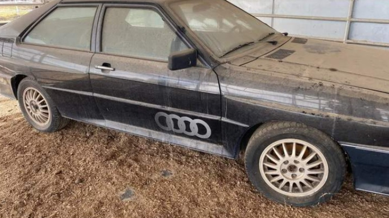 Продава се случайно открит култов Audi Quattro от миналото СНИМКИ