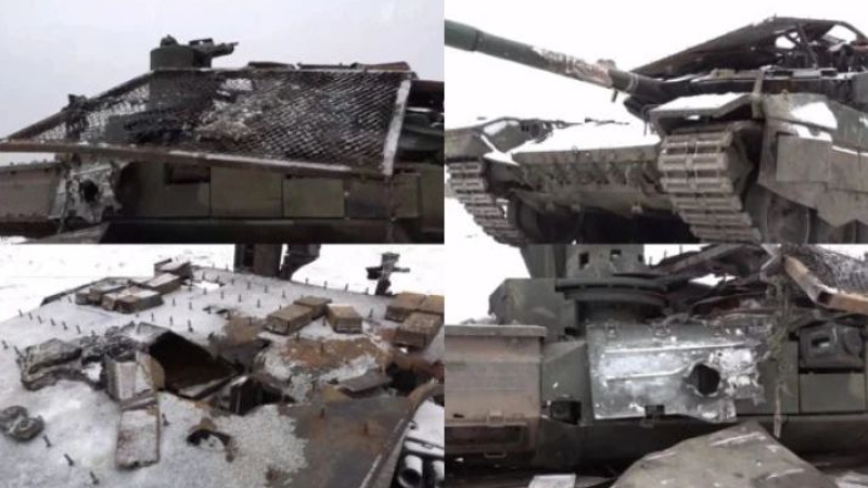 Дронове на ВСУ разкъсаха най-добрите руски танкове край Терни