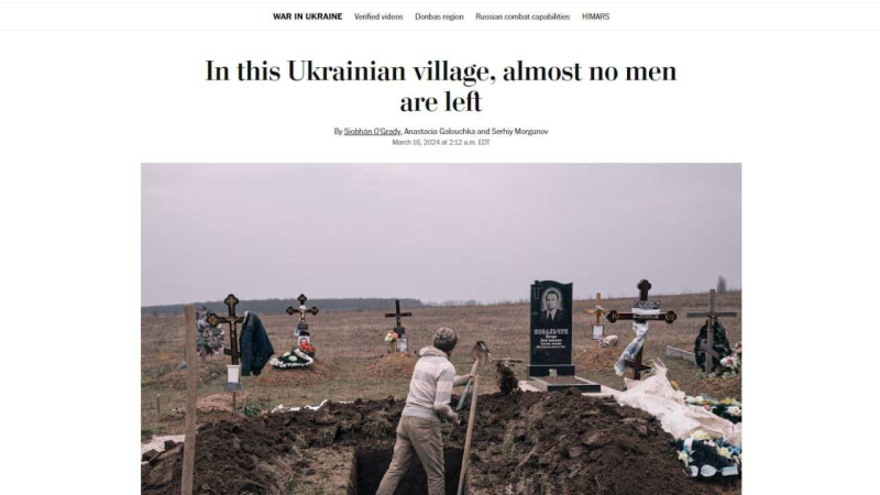 The Washington Post с шокираща новина за украинските села 