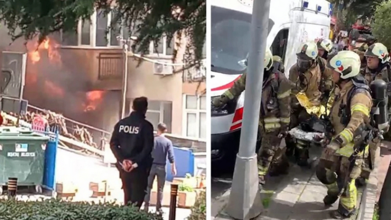 Огнен ад в Истанбул, пожарникари изнасят овъглени трупове СНИМКИ