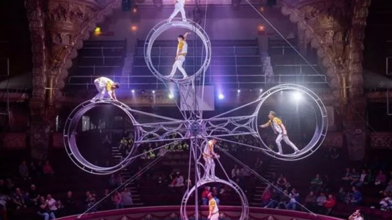 Смразяващ инцидент: Цирков артист падна от няколко метра от "Колелото на смъртта"