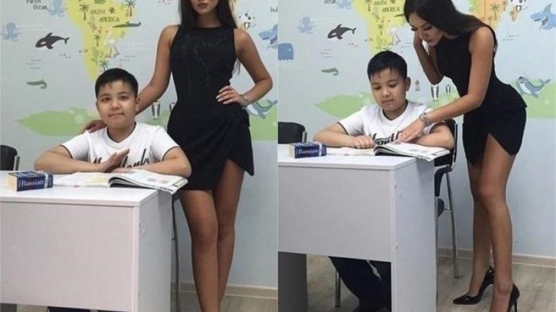 СНИМКИ с ултра секси учителка от Казахстан обиколиха света 