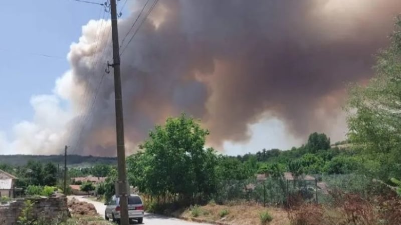 Нов голям пожар в България, тук гори за втори път СНИМКИ