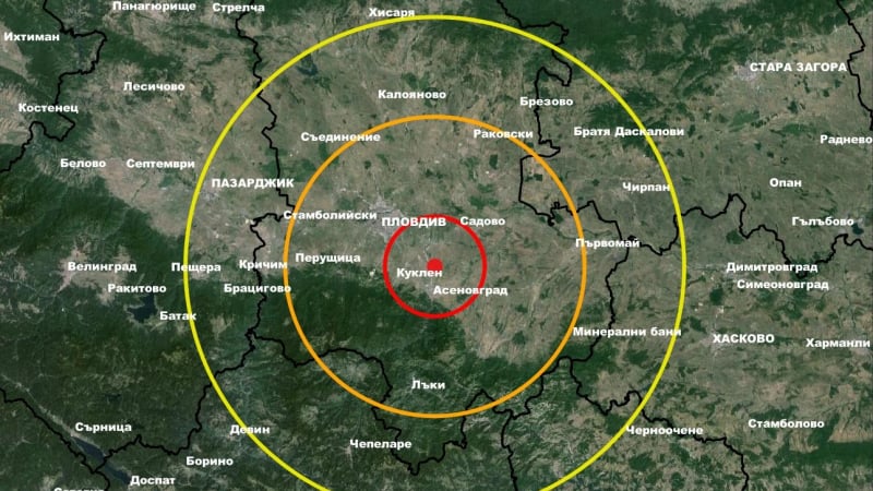 Три земетресения люшнаха България за часове КАРТИ