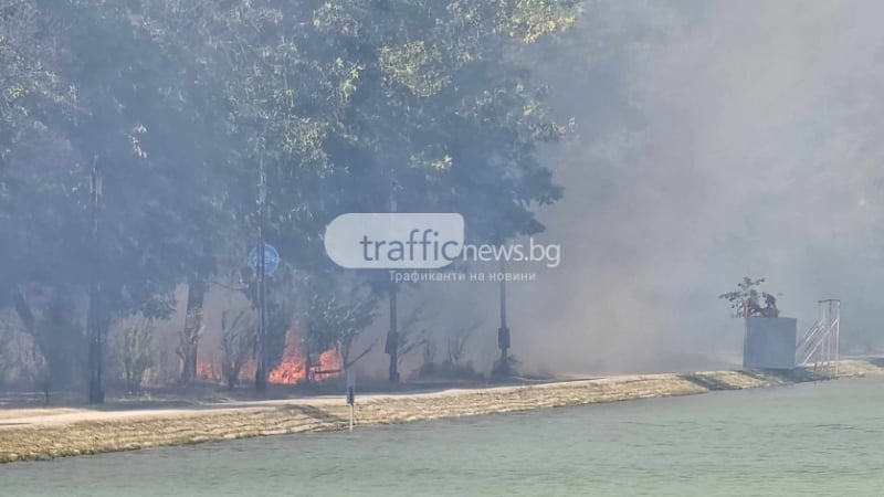 Извънредна ситуация до Гребната база в Пловдив, хвърли полиция и пожарна ВИДЕО