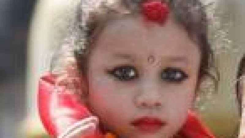 3-годишно момиче е жива богиня в Непал