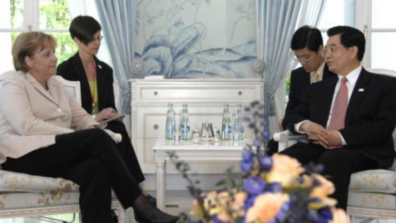 Меркел се срещна с Ху Дзинтао