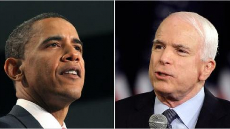 Проучване показа, че Джон Маккейн води пред Барак Обама 