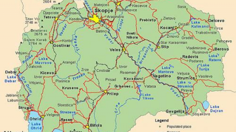 Земетресение с магнитуд 5 по Рихтер в Македония