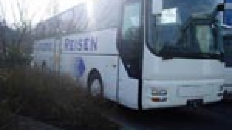 Изтеглиха аварирал автобус в района на Велико Търново