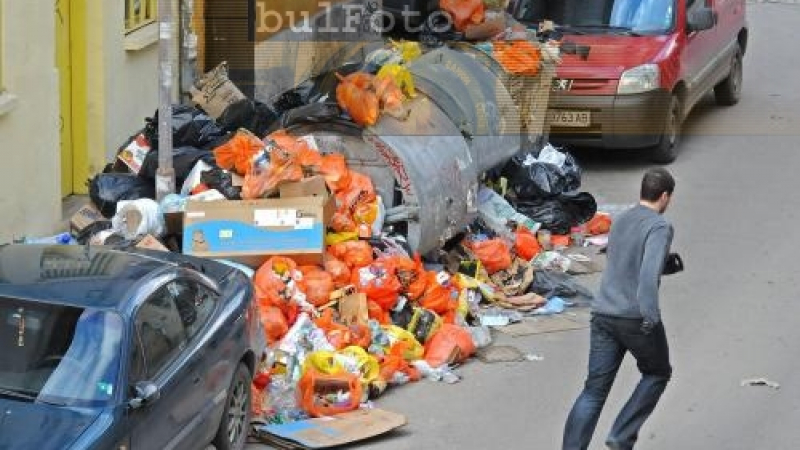 Мащабна купчина боклук е на път да запуши столичната улица "Криволак" 