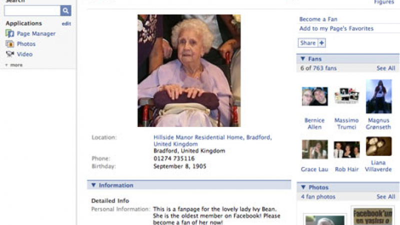103-годишна е най-старата потребителка на Facebook и Twitter