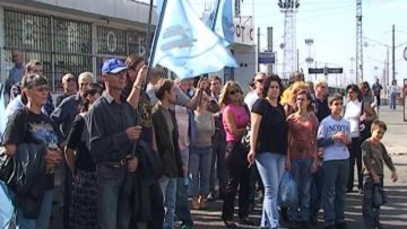 Железничарите протестираха в Бургас
