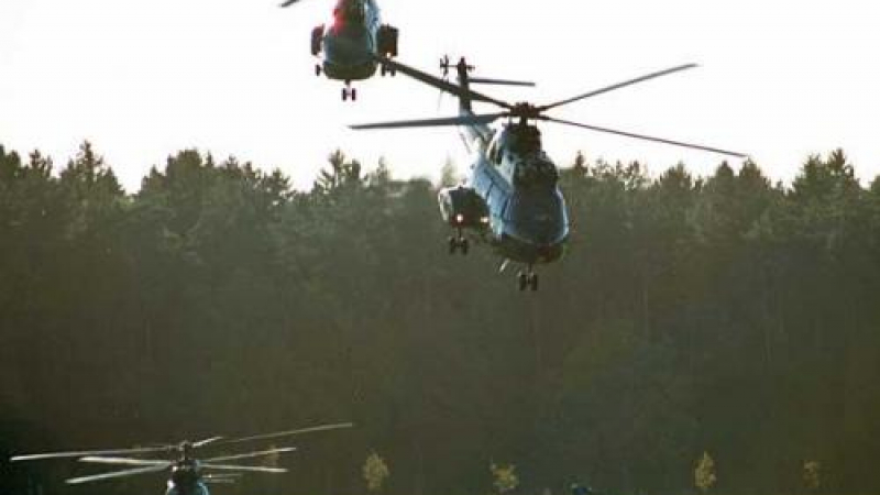 14 жертви след падане на 2 хеликоптера