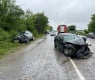 Мазало край Враца: кола се завъртя, навлезе в насрещното и... СНИМКИ