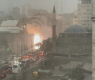 Инфаркно! Огнен ад в сърцето на София, гори сграда срещу джамията, а Халите... ВИДЕО