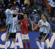 Аржентина - Южна Корея 4:1, мачът по минути