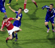 Дания - Япония 1:3, мачът по минути