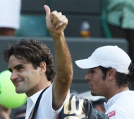 Федерер отново с трудна победа на “Уимбълдън”