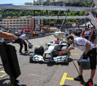 Шумахер спечели 69-а квалификация, Уебър тръгва първи в Монако