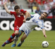 Гърция - Чехия 1:2, мачът по минути