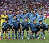 Сериозен гаф с екипите на Испания на Евро 2012