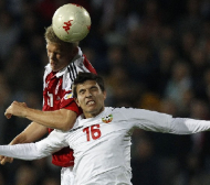 България - Дания 1:1, световната квалификация по минути