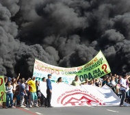 Протест срещу Мондиал 2014 в Бразилия