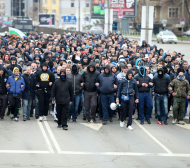 Феновете на „Левски“ в Коматево след кастинг