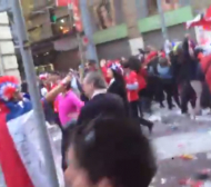 Вижте празненствата в Чили след победата над Испания (ВИДЕО)