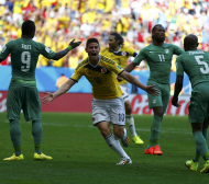 Колумбия нокаутира Дрогба и компания след 3 гола за 9 минути (СНИМКИ И ВИДЕО)