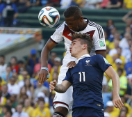 Франция - Германия 0:1, мачът по минути