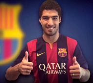 Суарес пристигна в Барселона, подписва утре