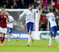 Роналдо герой за Португалия срещу Дания в последния момент