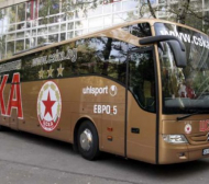 Автобусът на ЦСКА изпълнява курсове зад граница