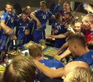 Вижте радостта на Исландия след победата над Холандия (ВИДЕО) 