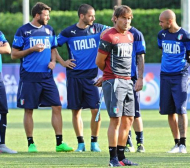 Италия тренира само 15 минути преди мача с България