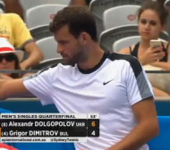 Григор Димитров е на полуфинал в Сидни (ВИДЕО+СНИМКИ)
