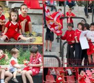 С деца на мач на ЦСКА
