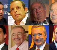 Всички живи президенти на Барселона заедно заради Кройф 