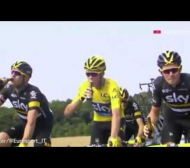 Така празнува шампионът в "Тур дьо Франс" (ВИДЕО)  