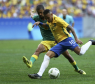 Бразилия и Неймар разочароваха на старта на Игрите (ВИДЕО)