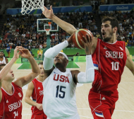 Звездите от НБА се измъчиха със Сърбия