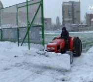 Сняг проваля първата тренировка на Левски?