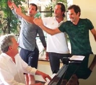 Гришо, Федерер и Хаас записват музикален албум