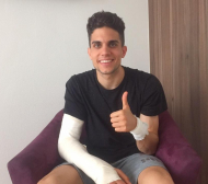 Раненият футболист на Дортмунд проговори за първи път след инцидента