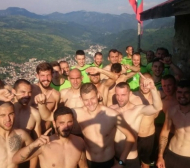 Играчите на Витоша в приповдигнато настроение след жребия за Първа лига