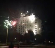 Извънредно! Фенове на Левски атакуваха посред нощ хотела на Хайдук! (ВИДЕО)