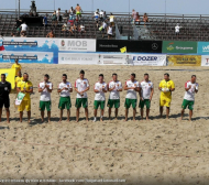 България започна с победа на Европейската лига по плажен футбол